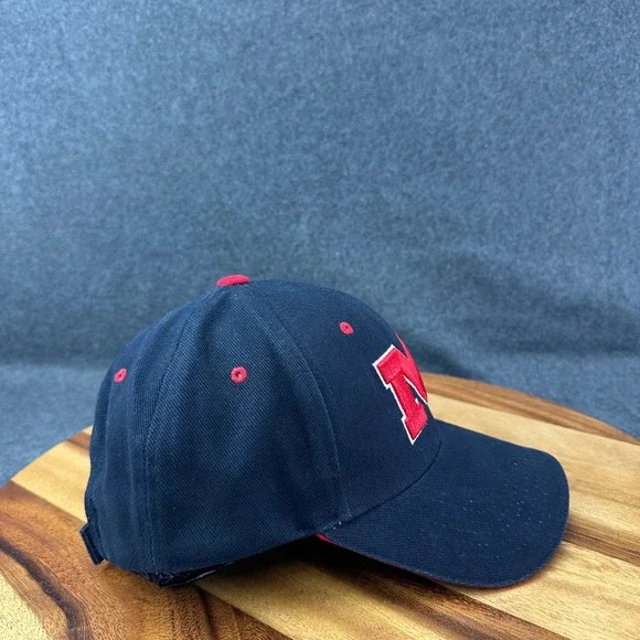 Ole Miss Colonel Reb VTG Starter Hat Navy Blue Red Embroidered Graphic NWT 2003 - Picture 10 of 13